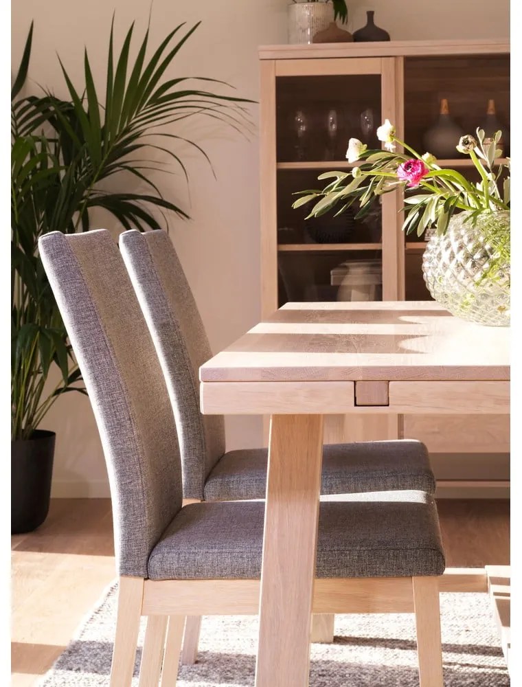 Brooklyn matt lakkozott tölgyfa étkezőasztal, 170 x 95 cm - Rowico