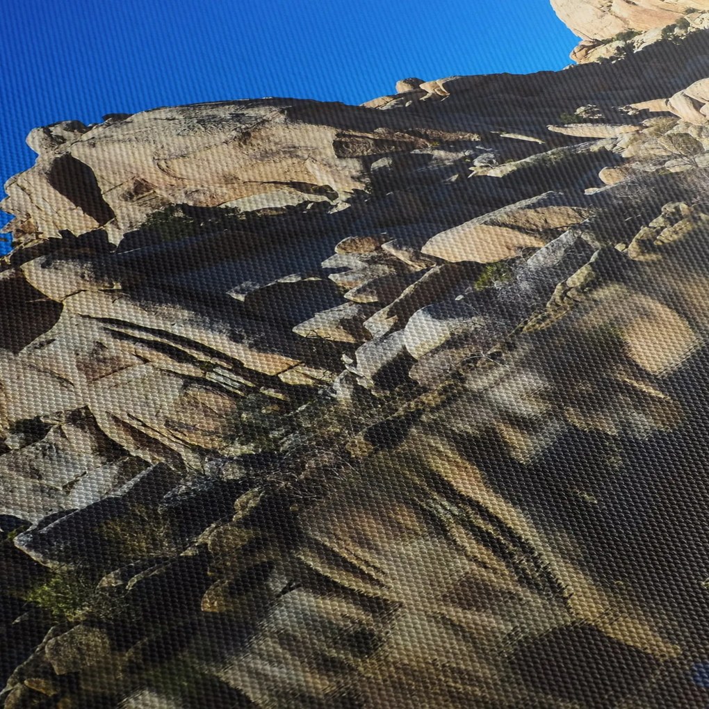 A tükröződő sziklák képe (órával) (90x30 cm)