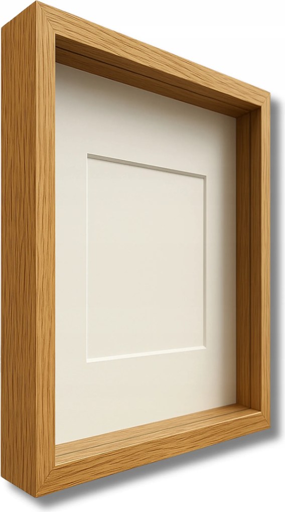 3D mély képkeret 30x40 cm kézműves moha képkeret natúr