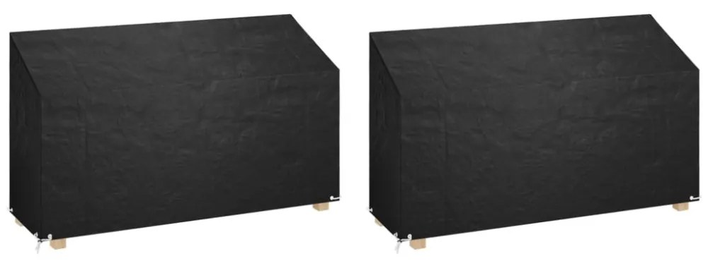 2 db polietilén kerti padhuzat 12 fűzőlyukkal 210x70x70/88 cm