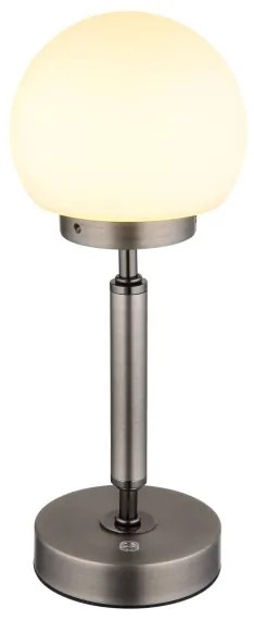 Globo 21033A-LED Újratölthető érintős asztali lámpa HAKU LED/2,5W/5V 2700/4000/6500K antracit