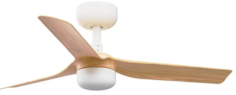 FARO 33821WT-1TW-LED Dimmelhető ventilátor MINI PUNT S 10W/230V barna/fehér átm.90 cm WT + távirányító