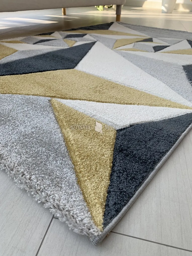 Franco 2396 yellow-gray-blue (sárga-szürke-kék) szőnyeg120x170cm