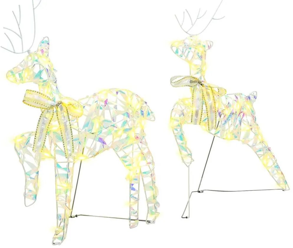 LED rénszarvasok 80 LED-del 4 pcs Többszínű PET