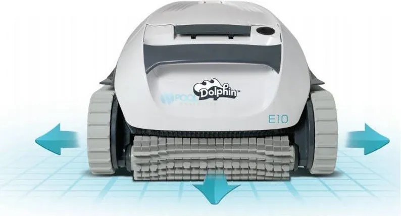 Medencetisztító robot, Dolphin E10, fekete, vezetékes, automata, padló tisztítás
