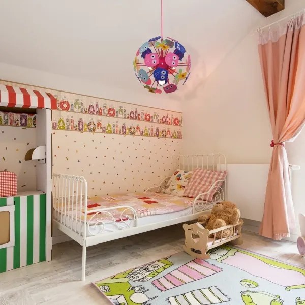 Rabalux 6390 - Gyerek csillár zsinóron BIRDY 3xE14/40W/230V