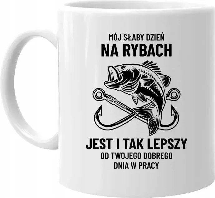 Gyenge napom a halakon Bögre Ajándék Horgászoknak Vicces