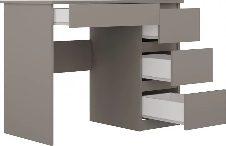 Mijas íróasztal jobb oldali tárolókkal, 98x76x51 cm, agyag színű