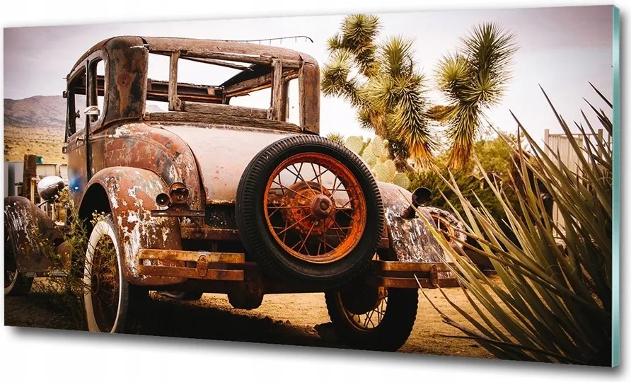 Fotó üveg kép kabrió kormány 125x50