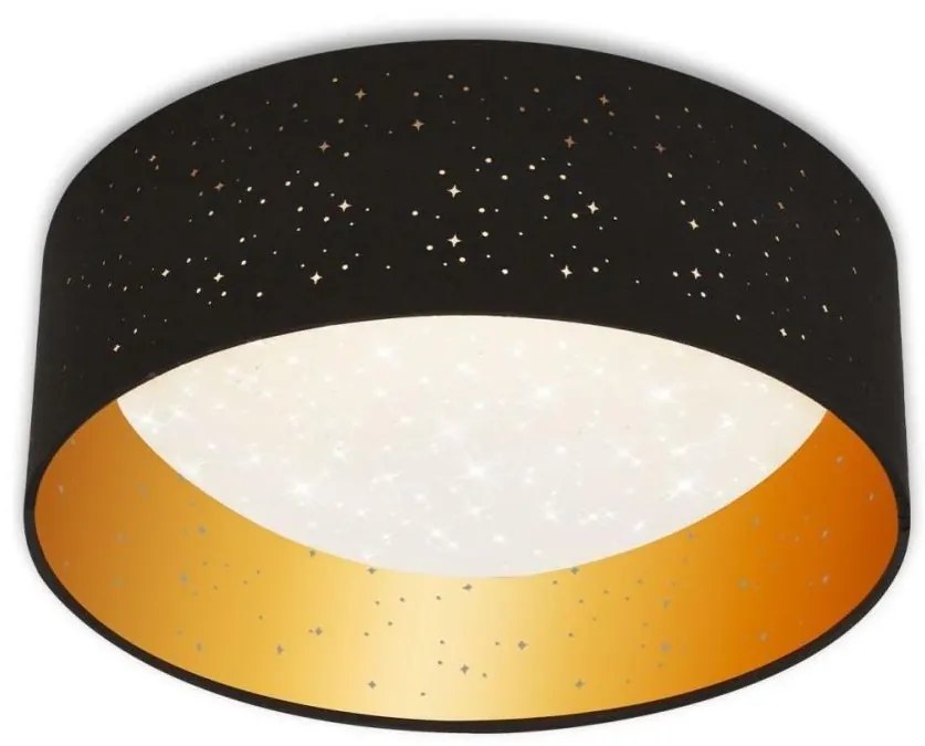 Brilo Brilo 3482-015 - LED Mennyezeti lámpa MAILA STARRY LED/12W/230V fekete/arany BL1516