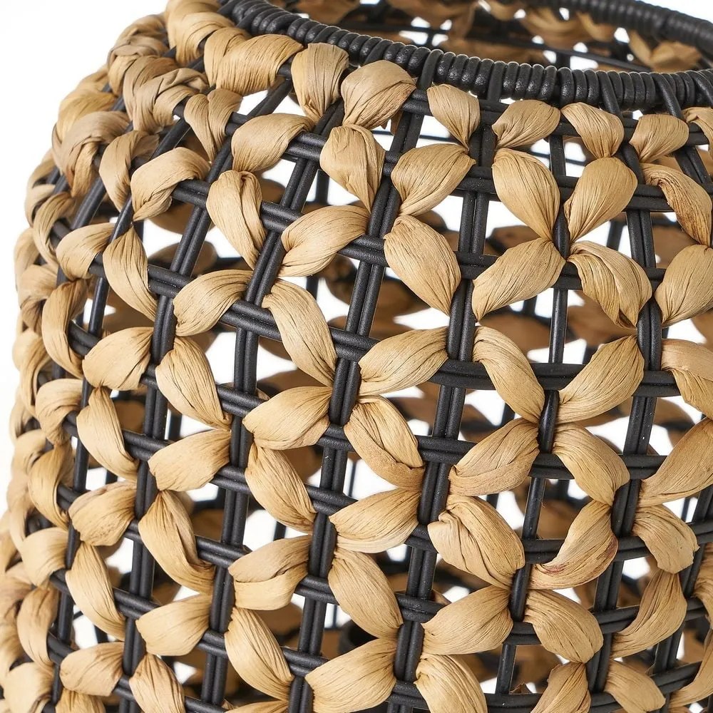 Fekete-natúr színű asztali lámpa (magasság 30 cm) – Casa Selección