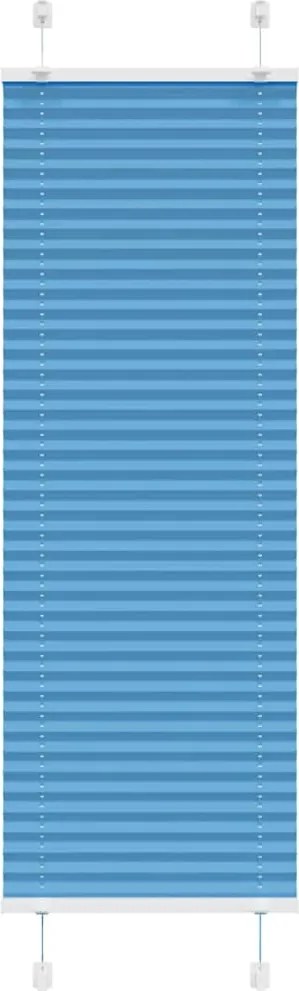 vidaXL pliszírozott redőny kék 40x150 cm szövetszélesség 39,4 cm