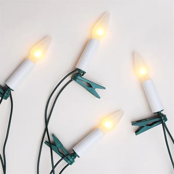 Karácsonyi lánc FELICIA 10,5 m 16xE10/14V/230V fehér