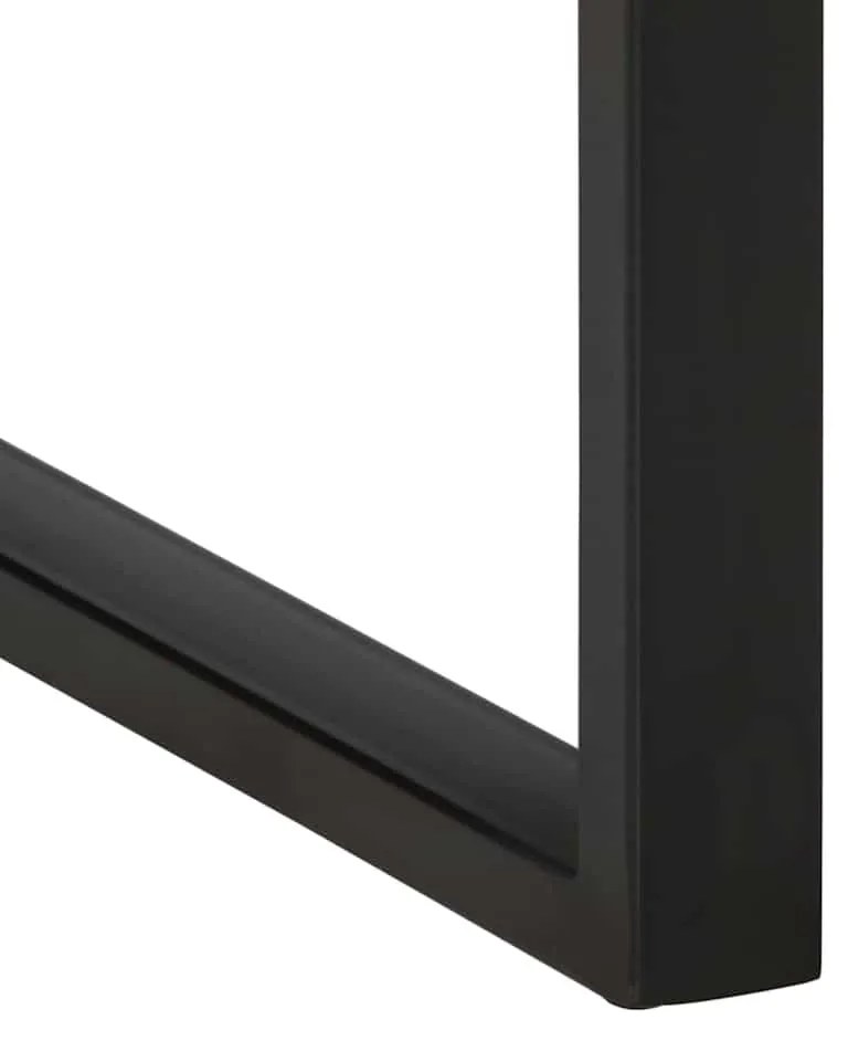 konzolasztal többszínű 100x35x75cm tömörfa újrahasznosított fa