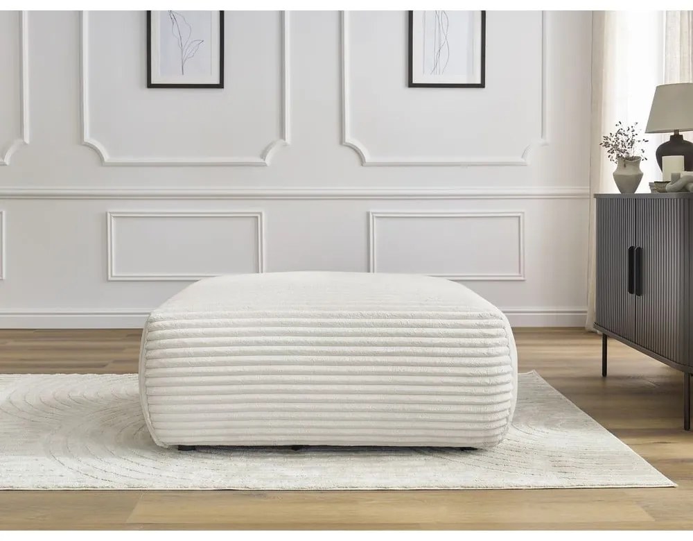 Krémszínű kordbársony lábtartó Lucien – Bobochic Paris