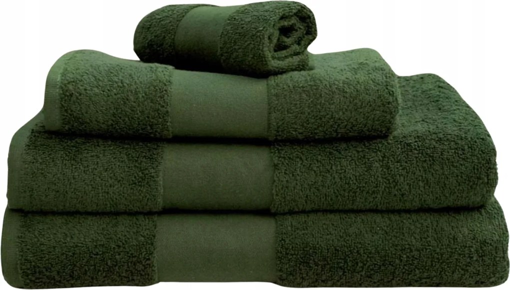 Frottír törölköző Pamut 100% 50 Szín 450g Nedvszívó 30x50 Bottl Zöld