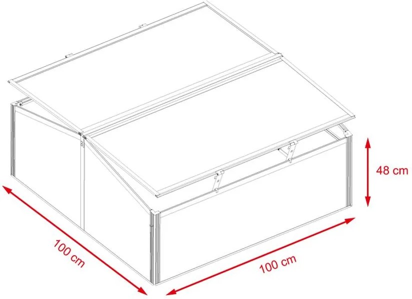Avenberg F3 LENZ Kerti polikarbonát melegágy