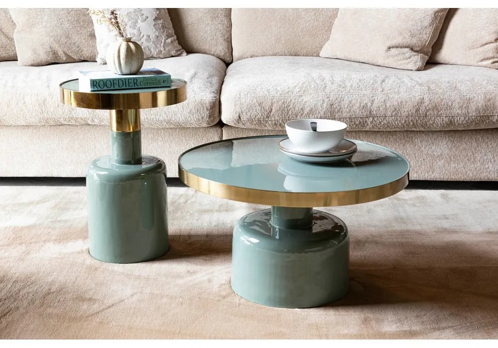 Fém kerek tárolóasztal ø 60 cm Glam – Zuiver