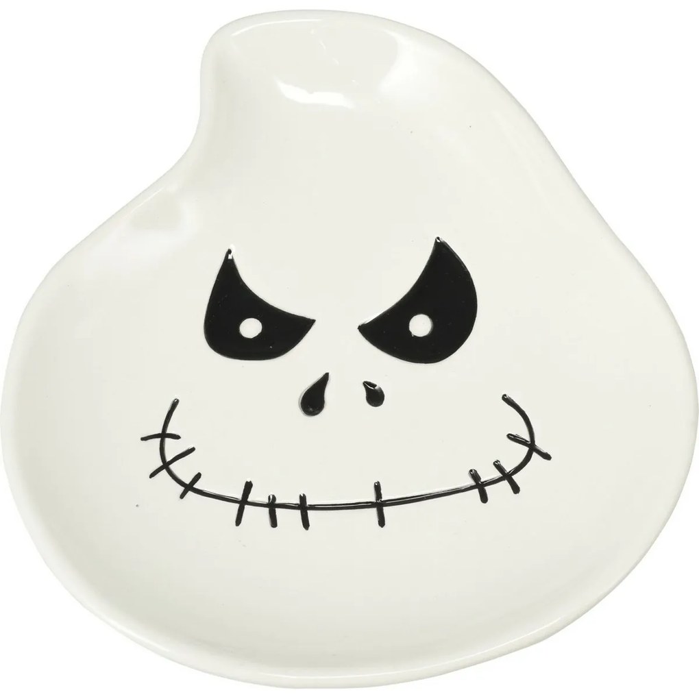 Halloween dekorációs tálca Szellem, 16 cm