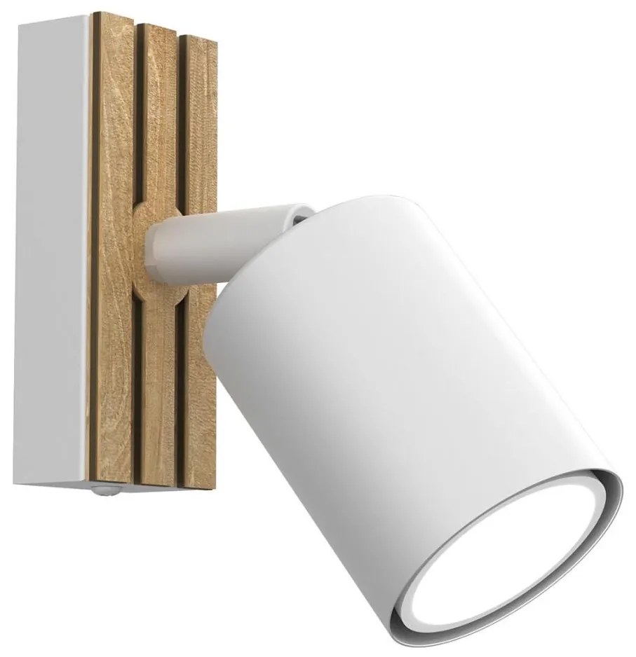 Luminex Fali spotlámpa TERRA 1xGU10/8W/230V fehér/tölgy LU9976A