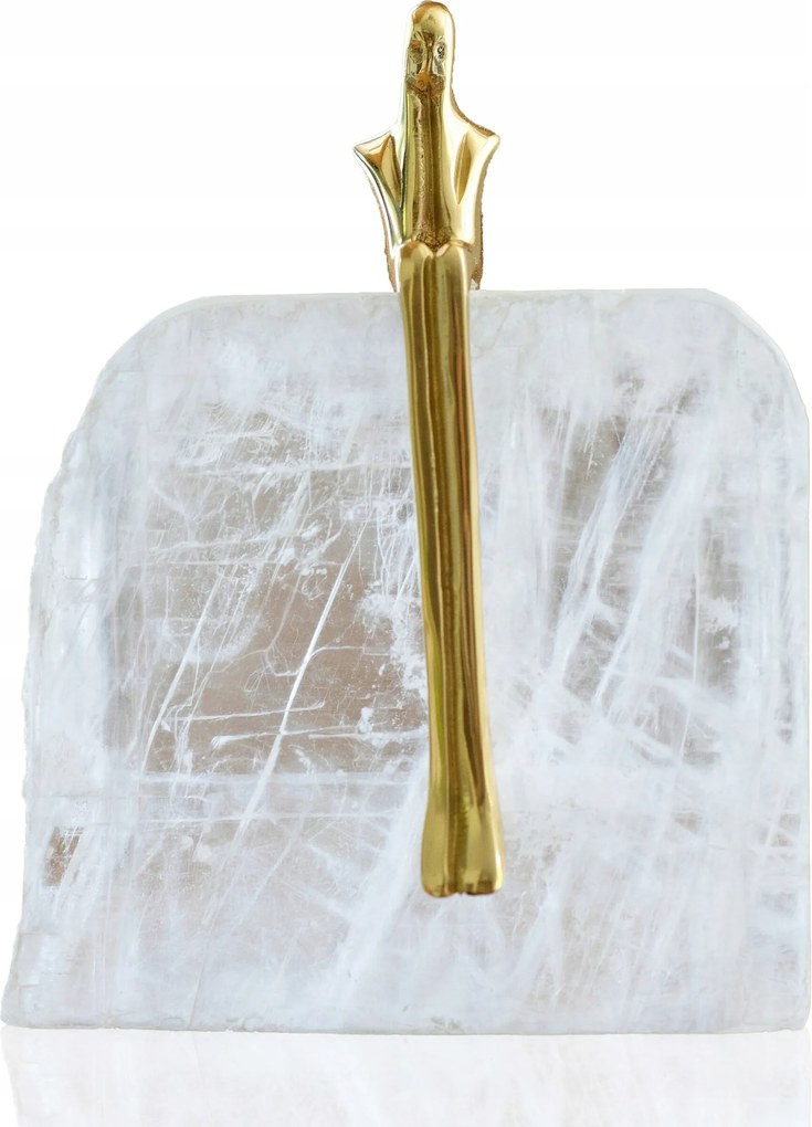 Otthon Dekoráció Elegáns Arany Figura Természetes Kő Hegyikristály 504