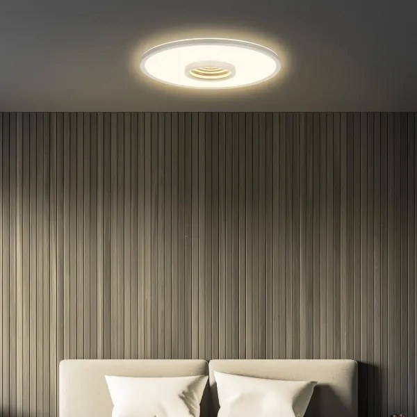 Briloner 3847014 - TORO LED mennyezeti lámpatest LED/18W/230V Ø 42 cm matt króm