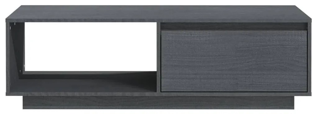 Szürke tömör fenyőfa dohányzóasztal 110 x 50 x 33,5 cm