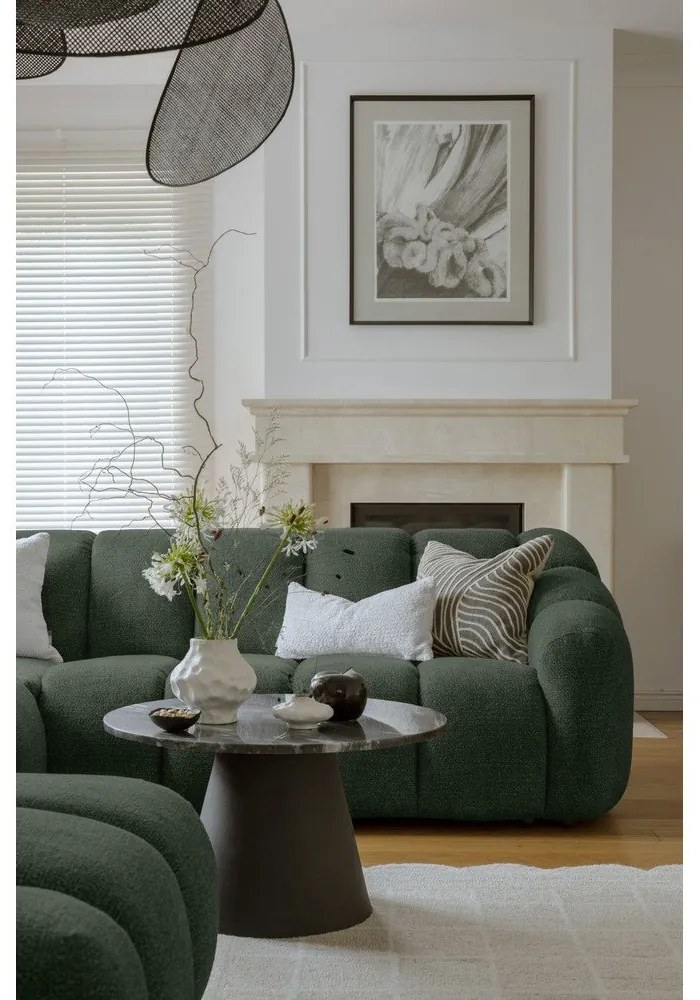 Sötétzöld sarokkanapé (jobb oldali-U alakú) Shell – Miuform