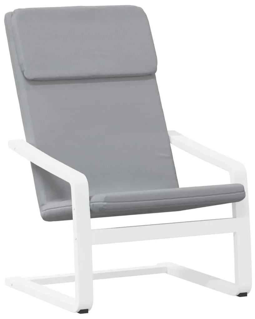vidaXL világosszürke szövet pihenőfotel lábtartóval