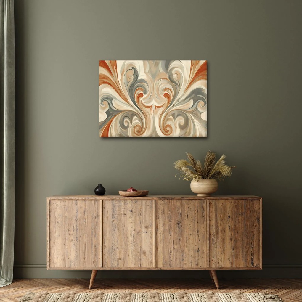 Kép - Örvények földszínekkel (70x50 cm)