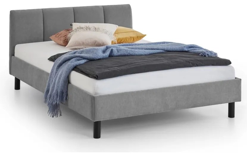 Szürke kárpitozott egyszemélyes ágy ágyrács nélkül 120x200 cm Joker – Meise Möbel