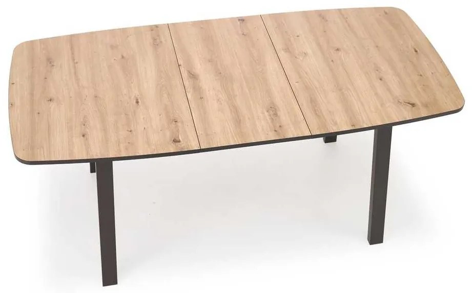 Hank étkezőasztal, artisan tölgy / fekete