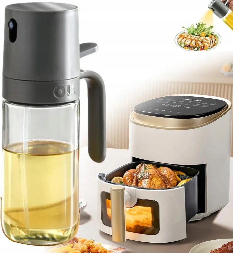 Konyhai Olajmosó Olaj Adagoló Üveg Spray Nagy