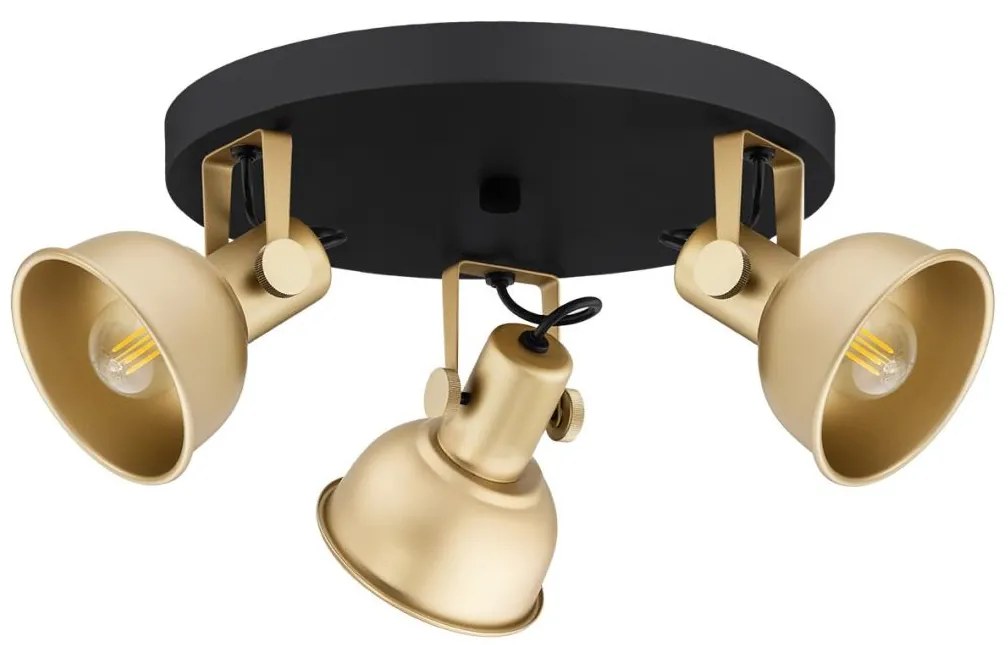 Argon 6243 - Spotlámpa LENORA 3xE14/7W/230V arany/fekete