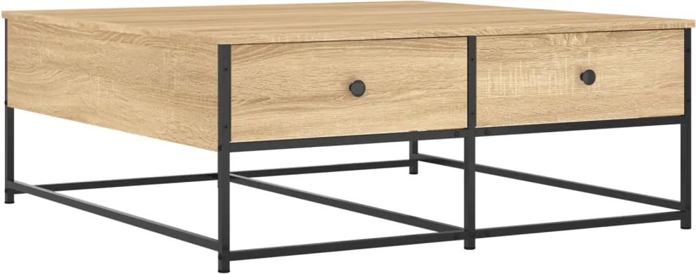 vidaXL sonoma tölgy színű szerelt fa dohányzóasztal 100 x 99 x 40 cm