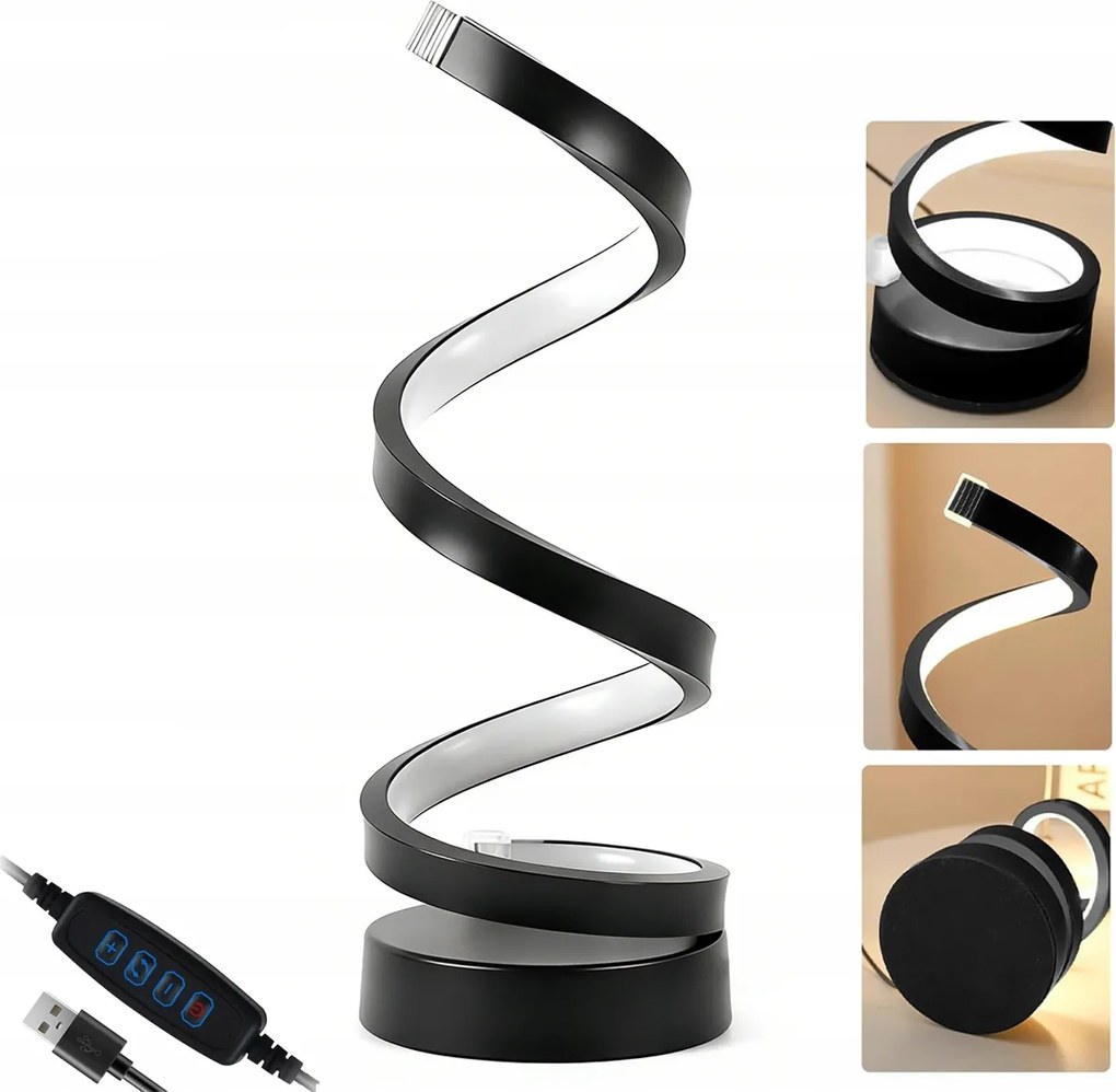 Modern LED-es asztali lámpa, Tompítható, Hálószobai asztali lámpa