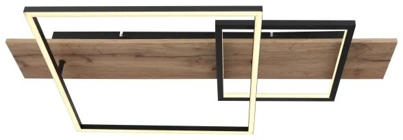 Globo 67289D1 - LED mennyezeti lámpa VANNI LED/24W/230V barna/fekete