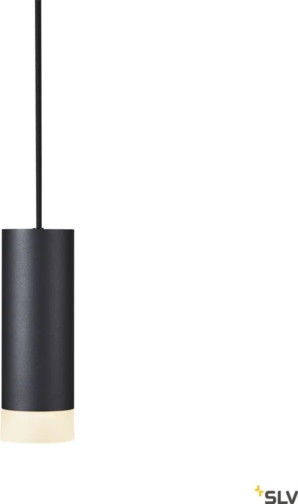 SLV 1002939 ASTINA Hengeres Függesztett Lámpa Fekete GU10 IP20