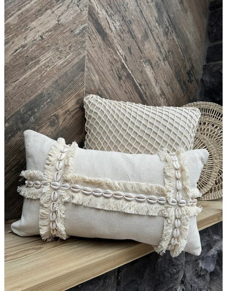 Pamut párnahuzat 30x50 cm Seashells – Mioli Decor
