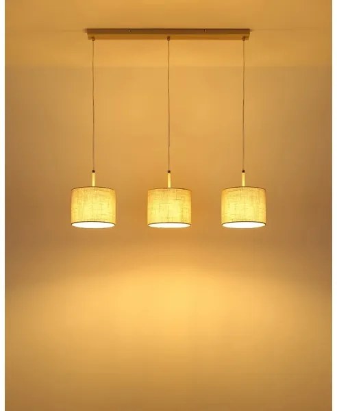 Globo 15968-3H - DELEON kábeles csillár 3xE27/40W/230V