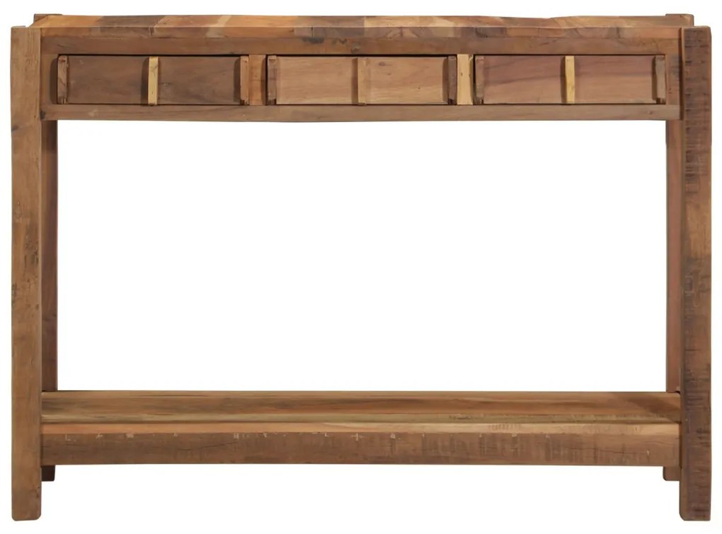 Konzolasztal 107x33x76 cm Tömör fa újrahasznosított