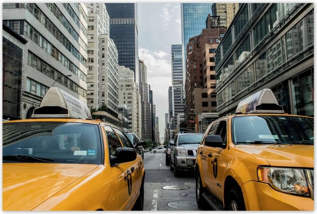 Poszterek 120x80 Sárga taxi Taxi