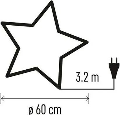 Karácsonyi dekoráció 1xE14/25W/230V á. 60 cm ezüst