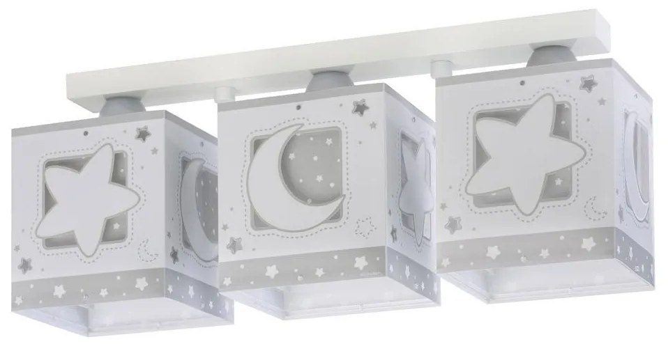 Dalber 63233NE - Gyerek mennyezeti lámpa MOONLIGHT 3xE27/60W/230V
