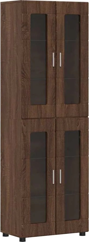 vidaXL Magasfiú polcokkal FLORIN Barna Tölgy 60 x 35 x 182 cm Faanyag