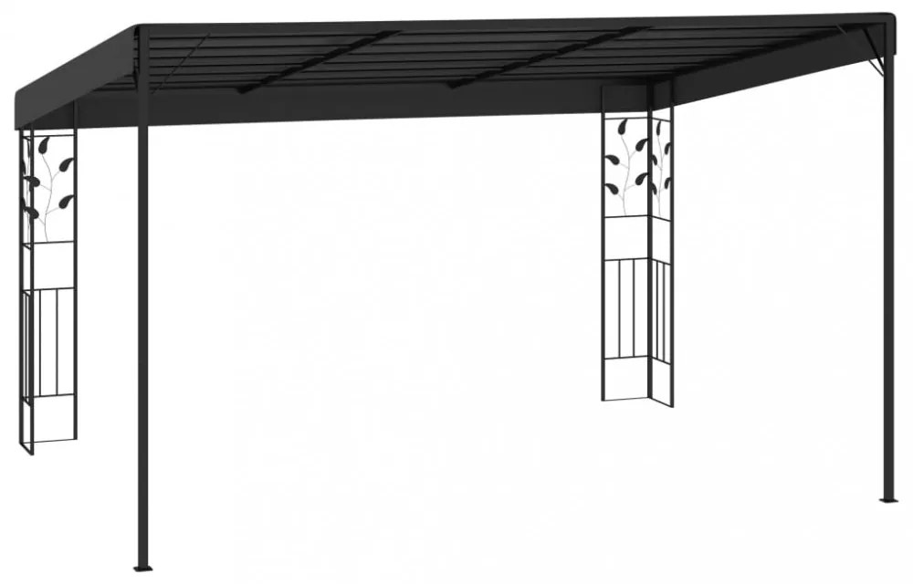 vidaXL antracitszürke falra szerelhető pavilon 4 x 3 x 2,5 m