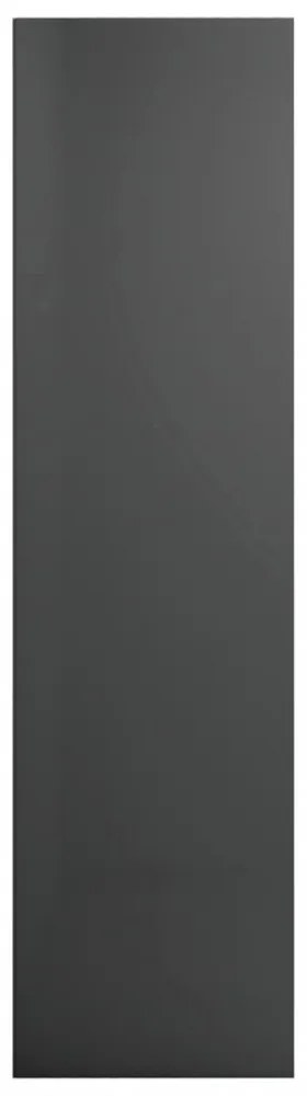 magasfényű szürke szerelt fa könyv-/TV-szekrény 36x30x114 cm