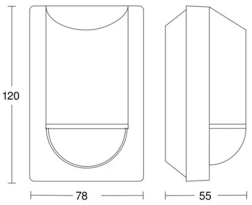 Steinel 034702 - Kültéri mozgásérzékelő ECO IP54 fekete