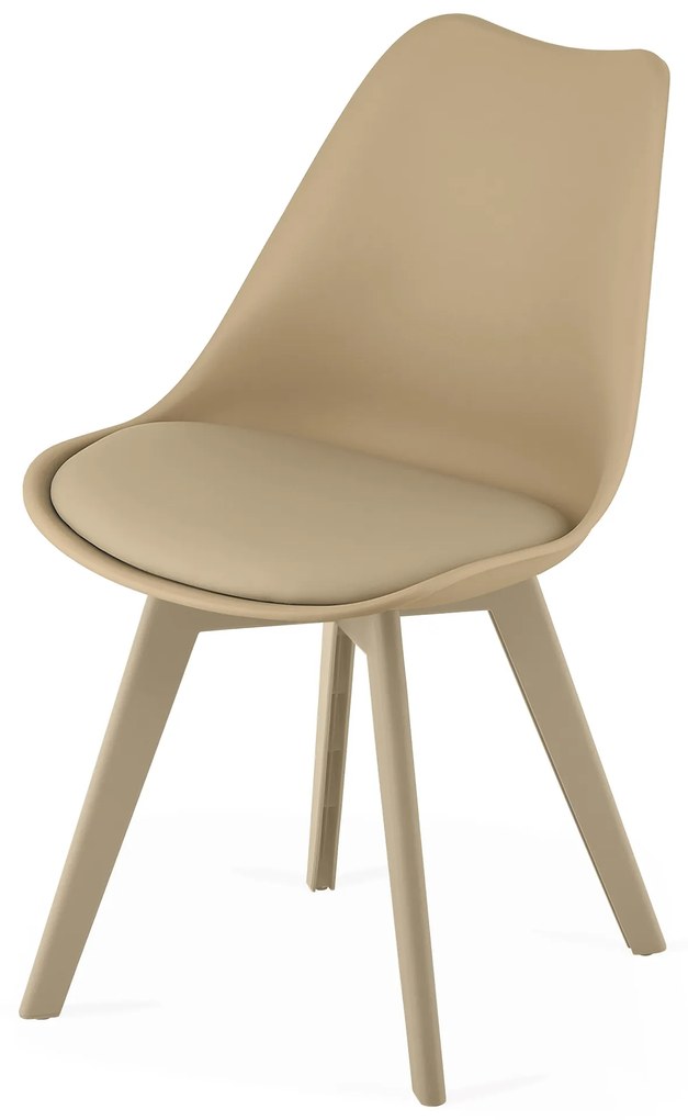 Bézs szék BALI MARK bézs lábakkal