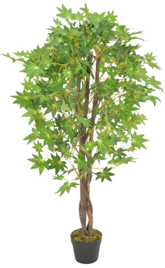 zöld, cserepes műjuharfa 120 cm